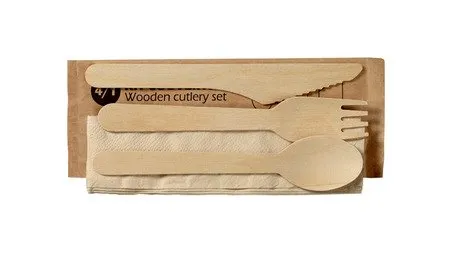 Kit Couvert 4 pièces en Bois