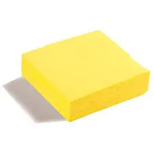 Serviettes 40x40cm qualité supérieure (Jaune)